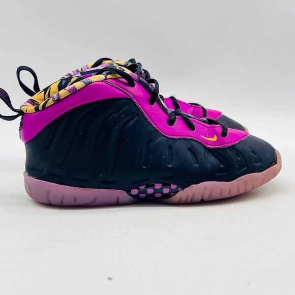 Nike Little Posite One Boys 9C Purple Saturn Black Youth PS Sneakers Shoes - Picture 1 of 11